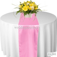 Chemin de table satin Rose pale - NSE Location  2.00€