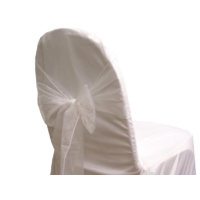 Noeud de chaise organza blanc - NSE Location  0.50€