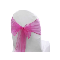 Noeud de chaise Organza Fushia - NSE Location  0,50€