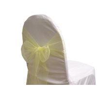 Noeud de chaise Organza Jaune - NSE Location  0,50€