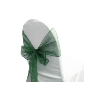 Noeud de chaise organza Vert chasseur - NSE Location 0,50€