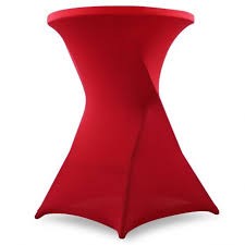 Housse de mange debout - lycra rouge