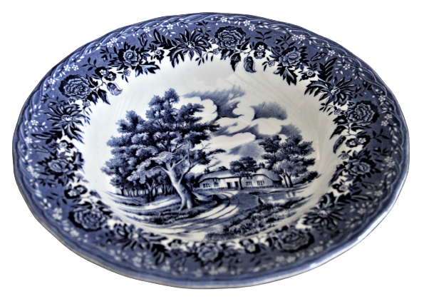 Assiette creuse - porcelaine anglaise country style