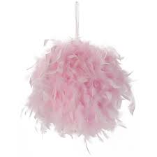 Boule de plumes roses 6.00€