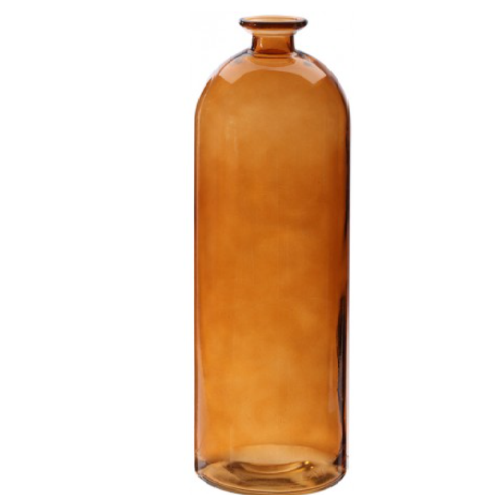 Bouteille antique ambre - H42.5 cm - D14.5 cm