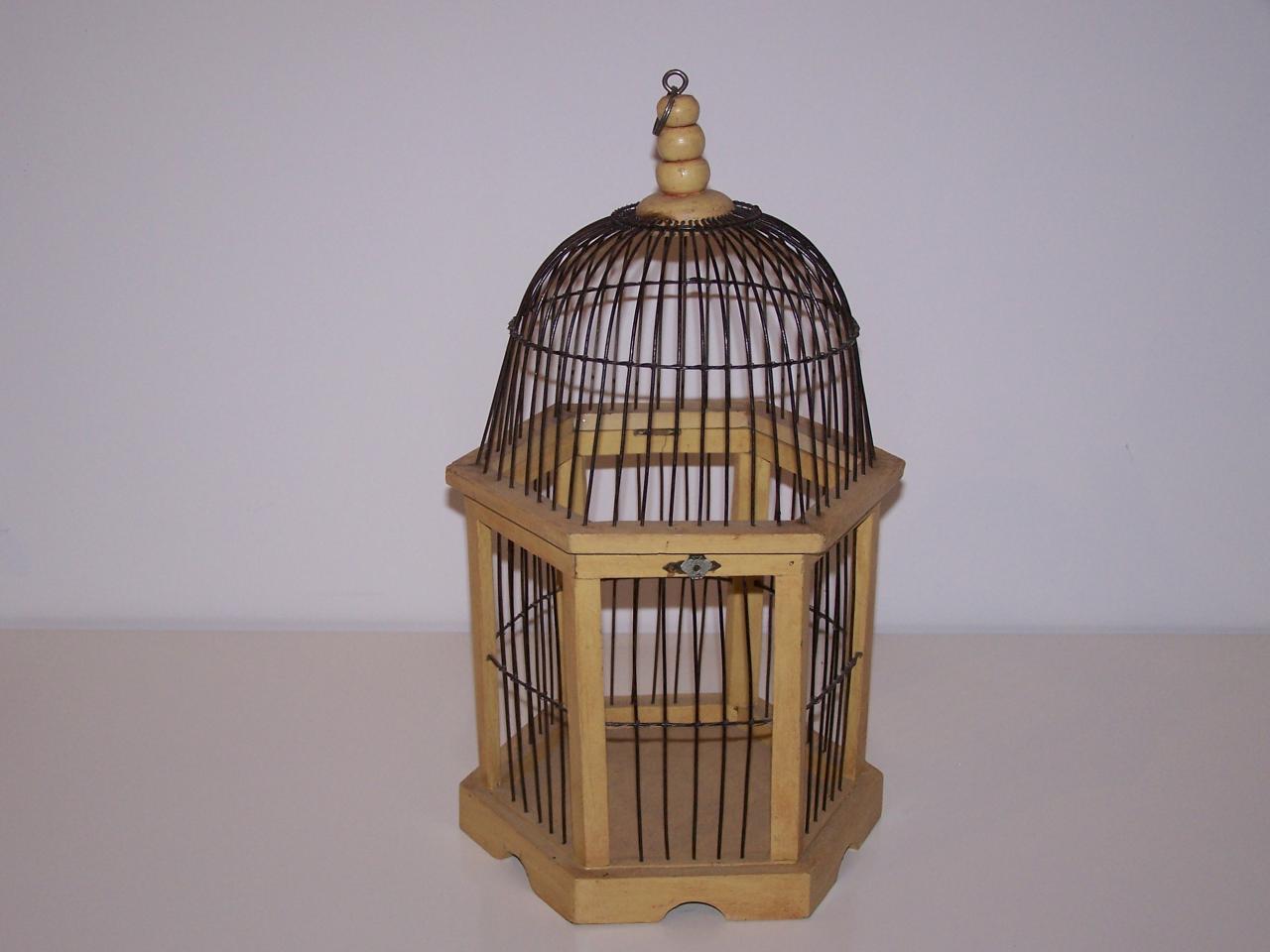 Cage bois naturel et fer noir NSE Location  5.00€