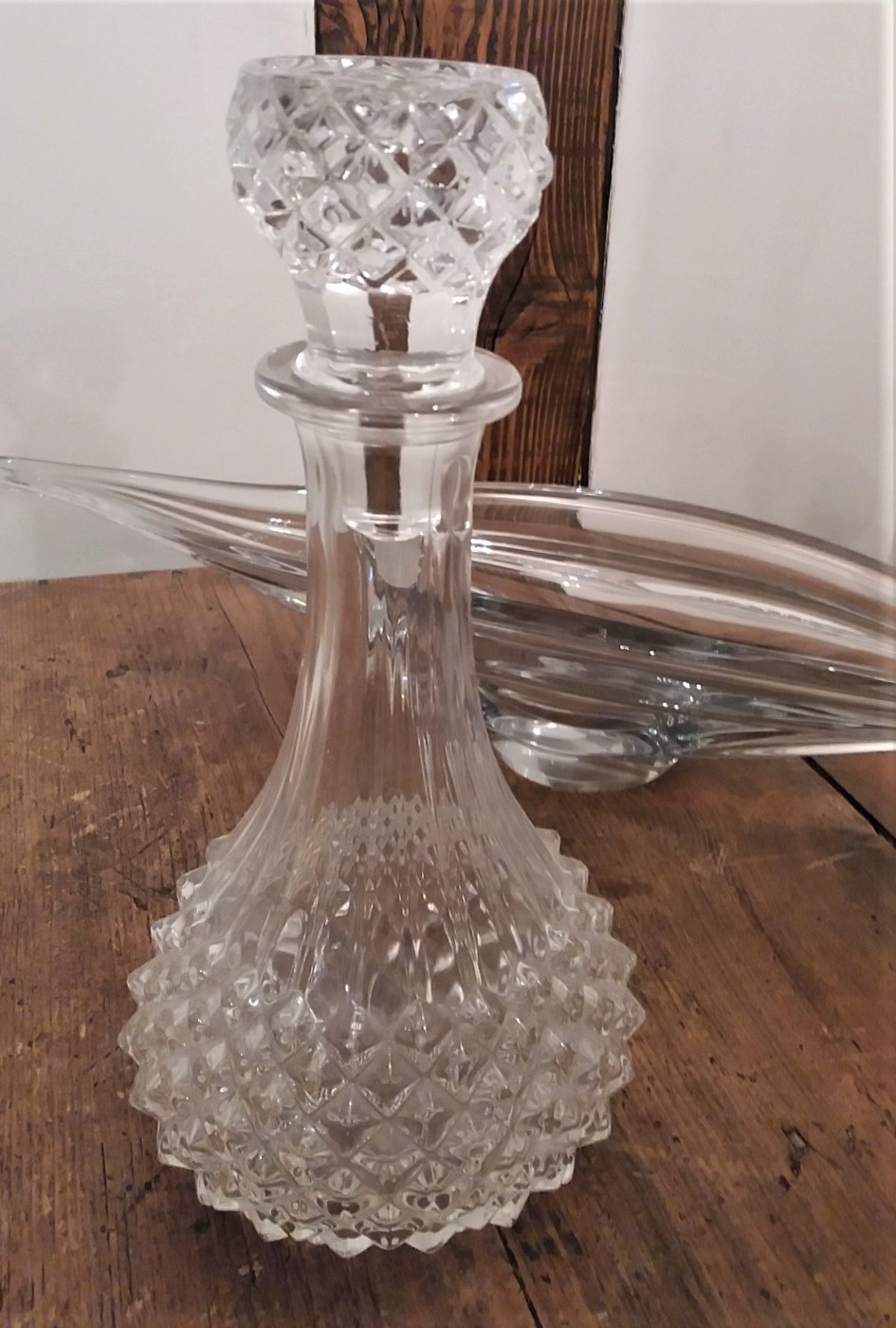 Carafe cristal avec bouchon