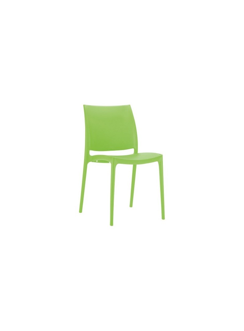 Chaise polypropylène monobloc empilable - vert