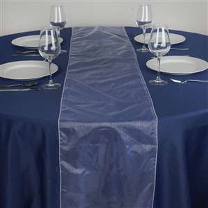 Chemin de table organza blanc - Location 2.00€ - Tarif weekend