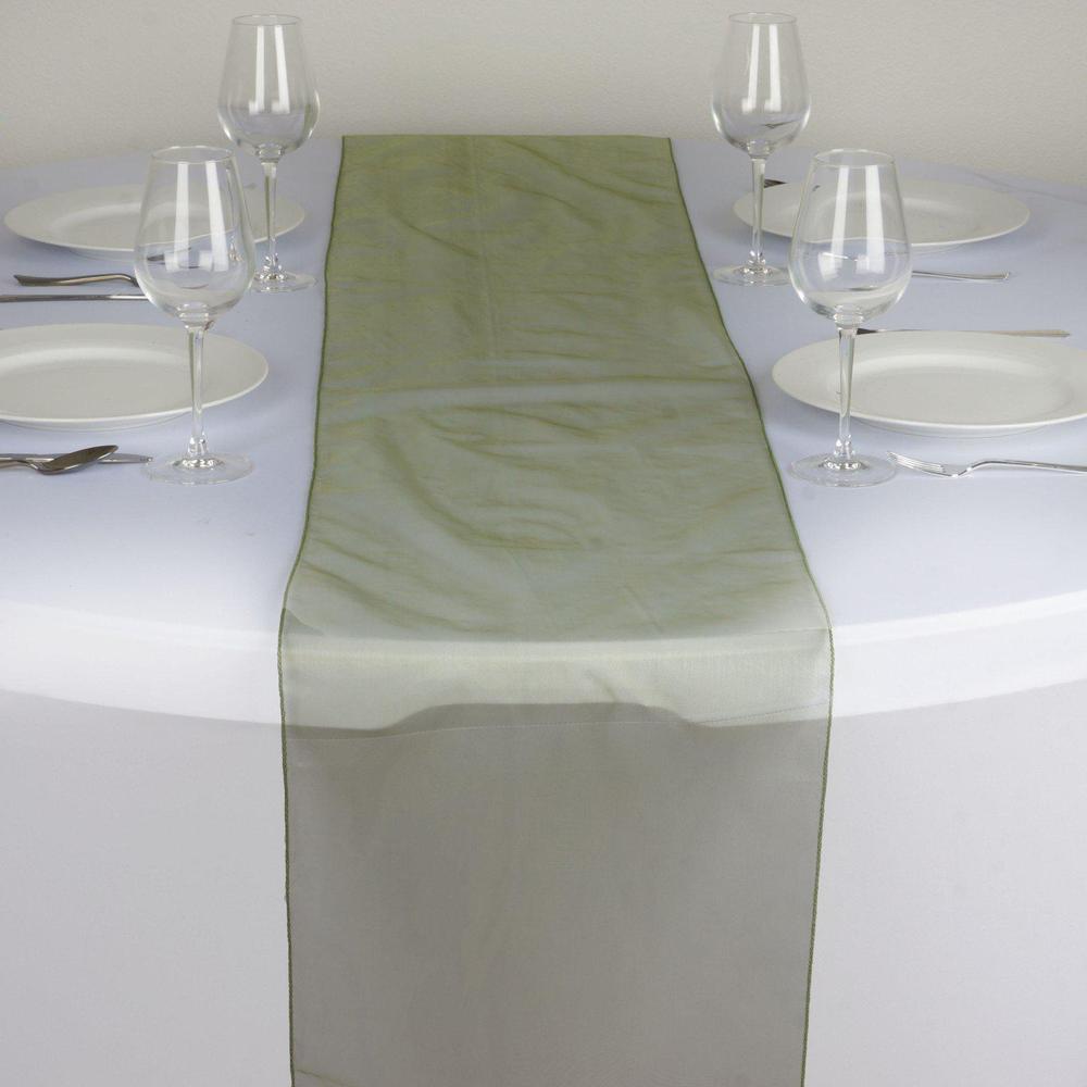 Chemin de table organza vert saule - NSE Location  2,00€