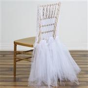 Dossier de chaise tulle blanc NSE Location  7.00€