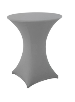 Housse de mange debout - lycra gris clair - D80cm