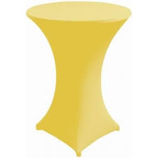 Housse de mange debout - lycra jaune - D80cm