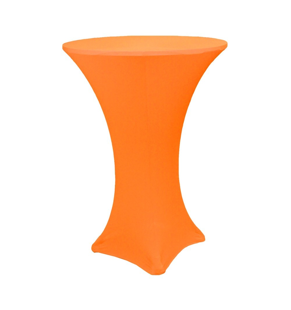 Housse lycra orange pour mange debout D80