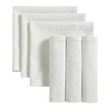 Serviette de table - Coton blanc 50x50cm
