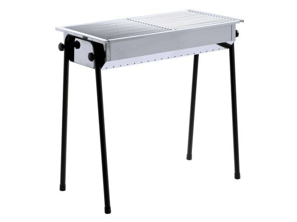 Barbecue à charbon 770X380X76 - 2 grilles 345X345