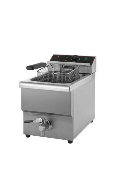 Friteuse électrique - 3250W - 220V - 8 litres avec robinet de vidange