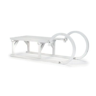 Luge en bois blanc - Dimensions 94.5x34x24