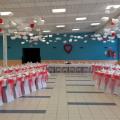 Mariage en organza rouge