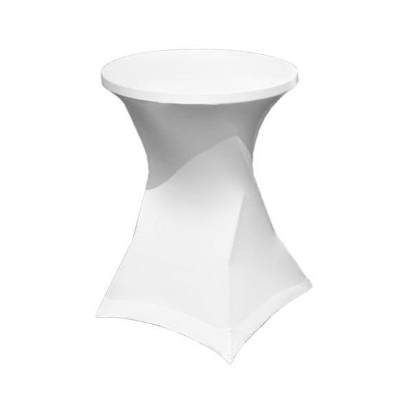 Housse de mange debout - lycra blanc - D80cm