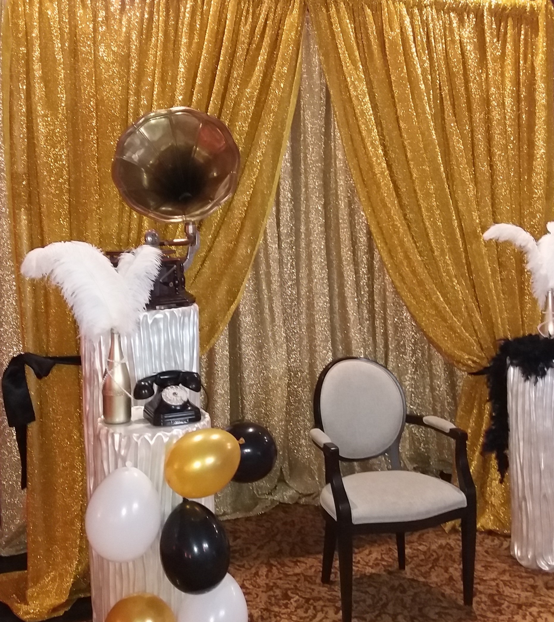 Inspiration Photo Booth déco Gatsby années folles