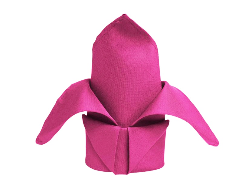 Serviette de table Fuchsia polyester 50x50cm