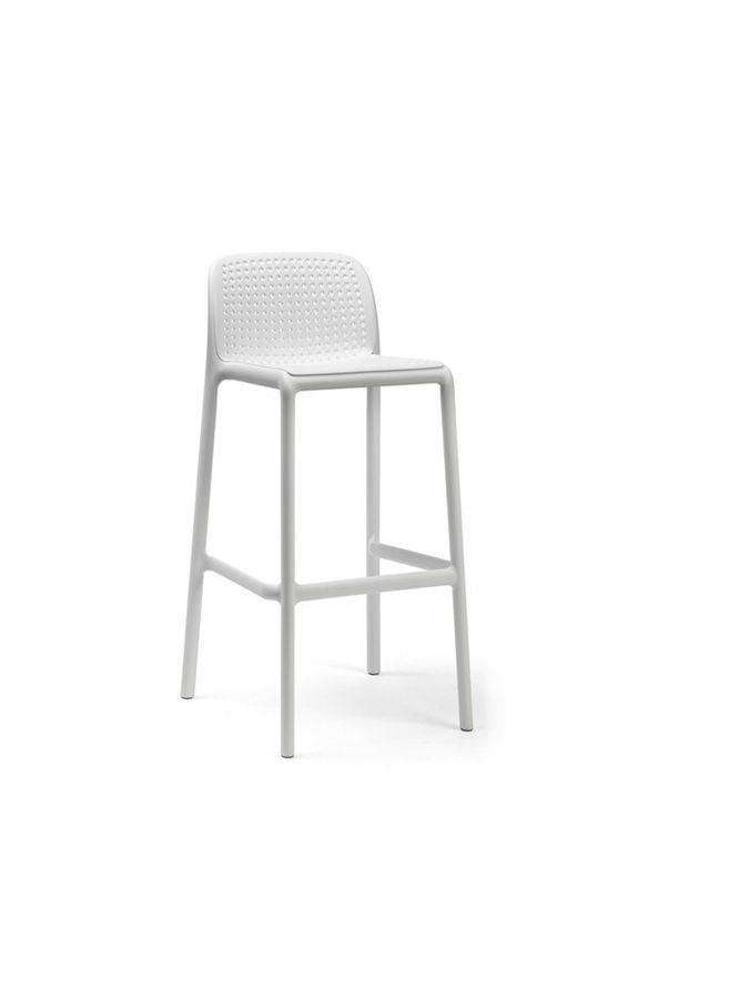 Tabouret haut blanc  Bora