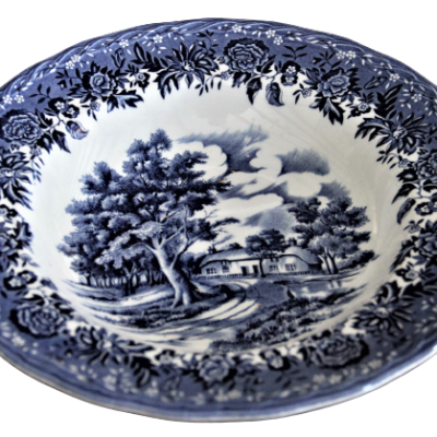 Assiette porcelaine anglaise country style