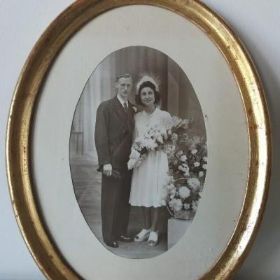 Cadre mariage vintage
