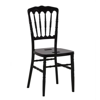 Chaise napoleon en resine noire