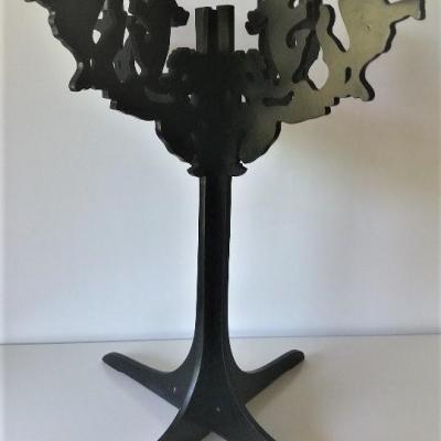 Chandelier bois silhouette noir baroque location dunkerque 1