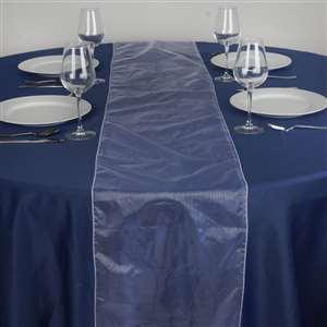 Chemin de table organza blanc nse location