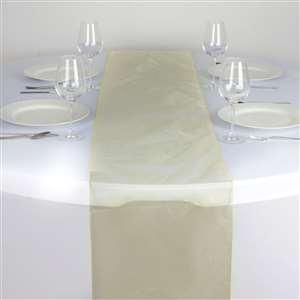 Chemin de table organza jaune nse location