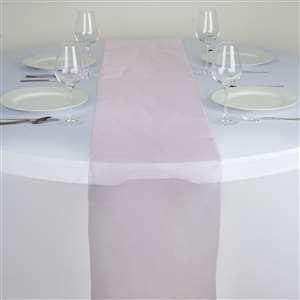 Chemin de table organza rose pale nse location