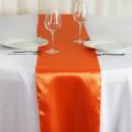 Chemin de table satin orange nse location