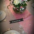 Chemin de table satin rose nse