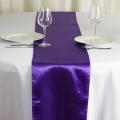 Chemin de table satin violet nse location