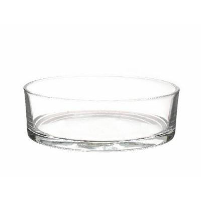 Coupe plate en verre ronde d25 x h8 cm deco dunkerque