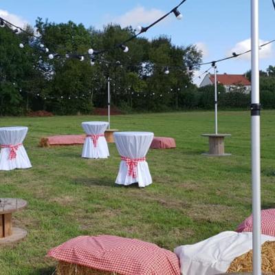 Location guirlande guinguette blanche