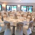 Location noeud de chaise jute et dentelle
