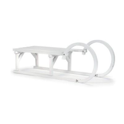 Luge en bois blanc arbre de noel dunkerque