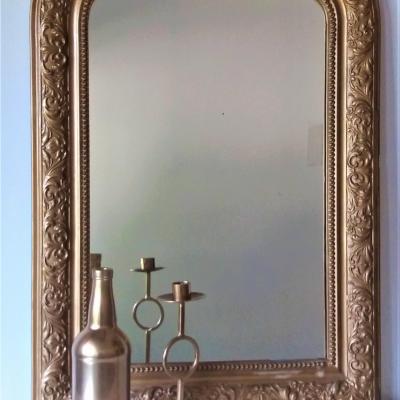 Miroir moulure or deco mariage gatsby