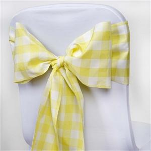 Noeud vichy jaune nse location