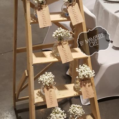 Plan de table sur escabeau by karen