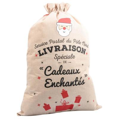 Sac cadeaux pere noel hotte sapin deco dunkerque