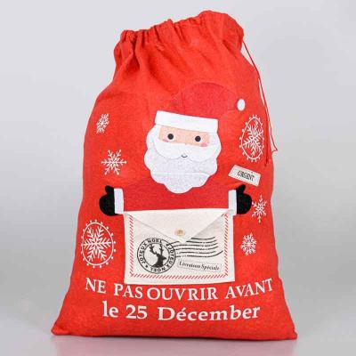 Sac noel hotte a cadeaux location deco dunkerque