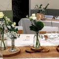 Vase centre de table mariage champetre